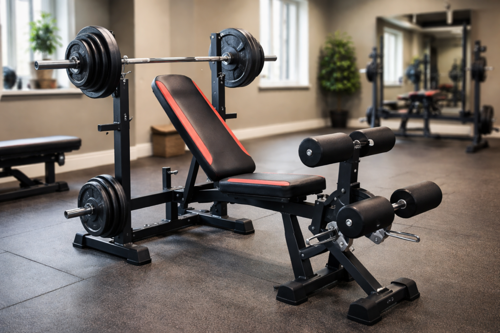 Weight Bench with Leg Curl and Leg Extension