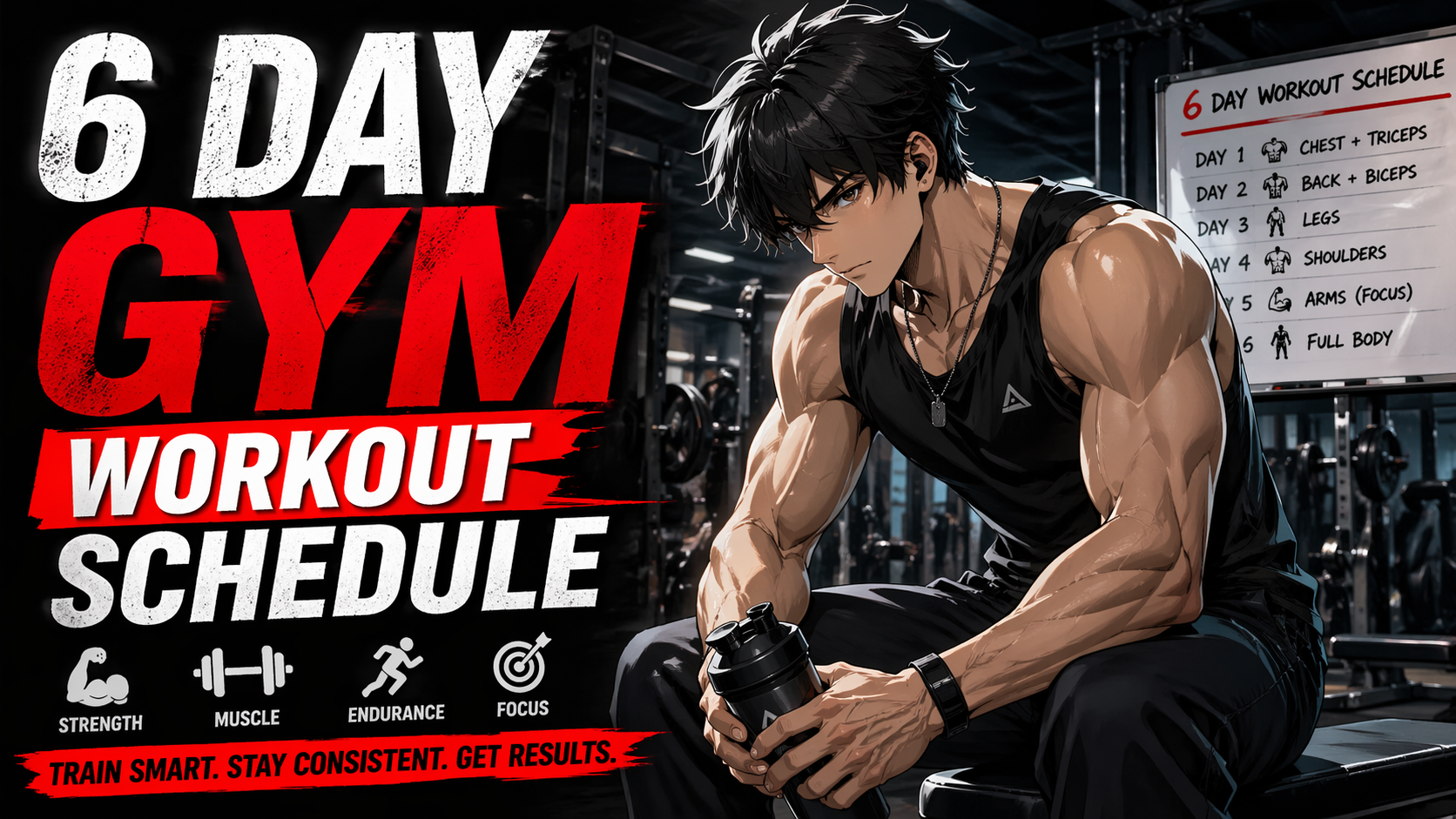 6 Day Gym Workout Schedule For Building Consistency