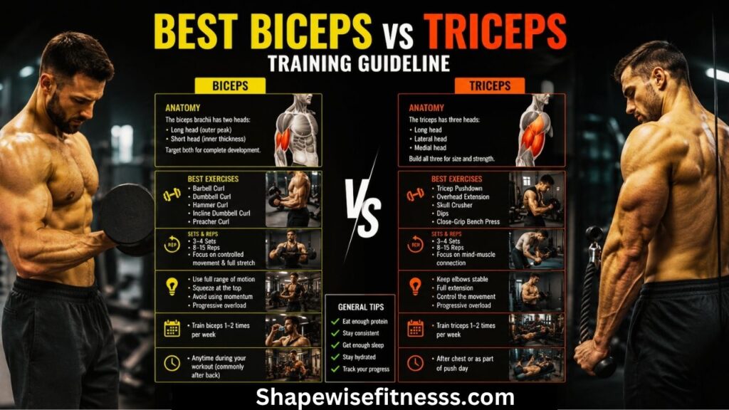 biceps vs triceps